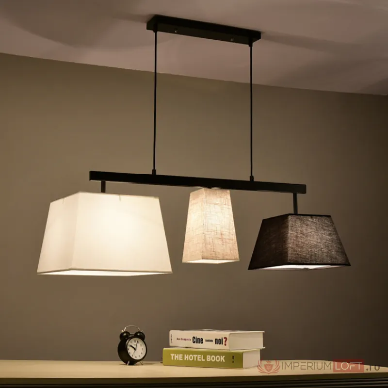 Подвесной светильник Parecchi Black L117 Square section от ImperiumLoft