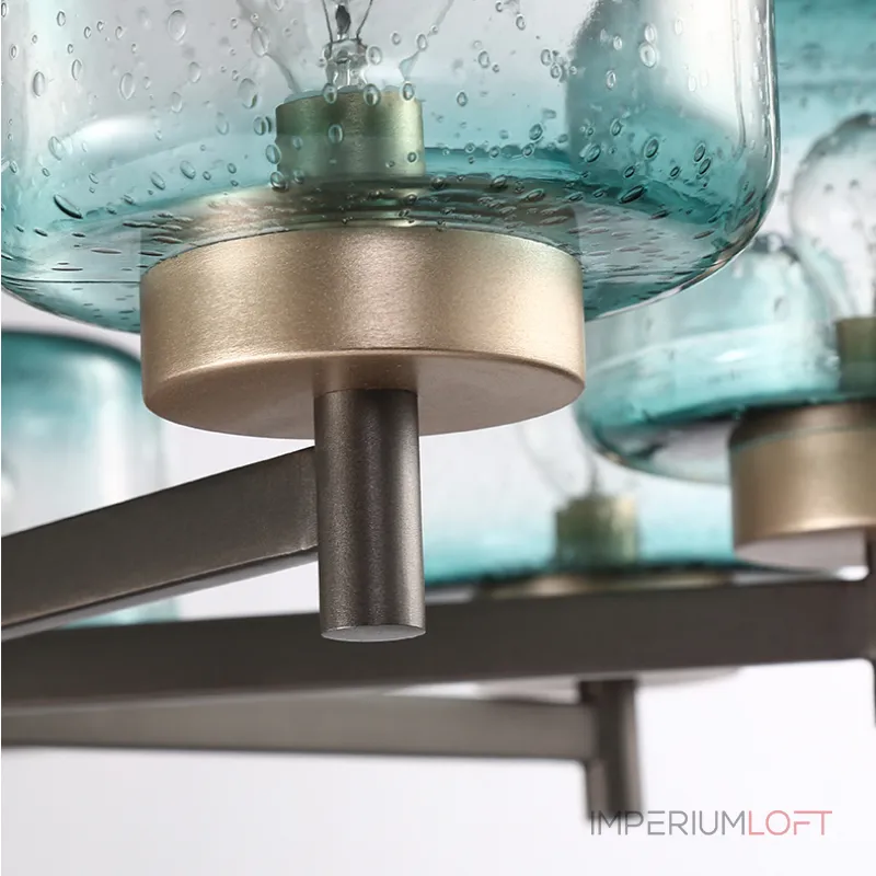 Подвесная люстра POT D70 6 lamps Blue