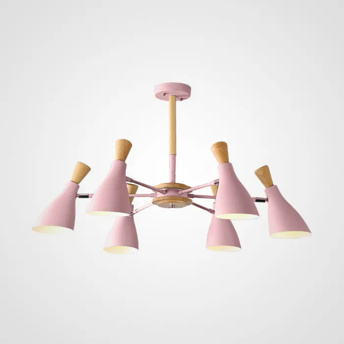 Люстра на штанге TUNE L6 Pink от ImperiumLoft