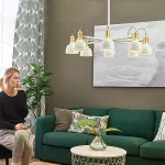 Люстра на штанге VINLAND CH D82 White от ImperiumLoft