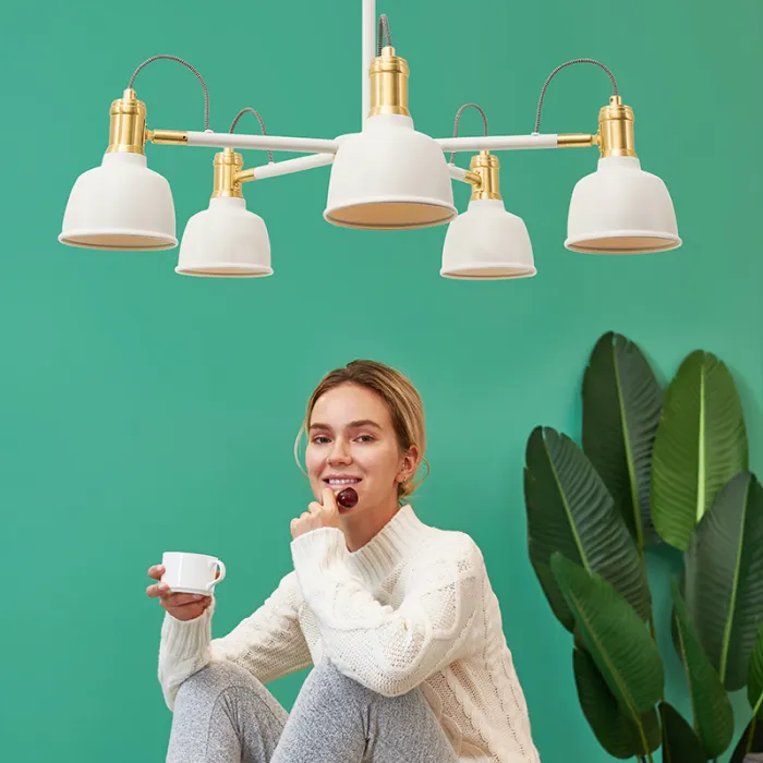 Люстра на штанге VINLAND CH D82 White от ImperiumLoft