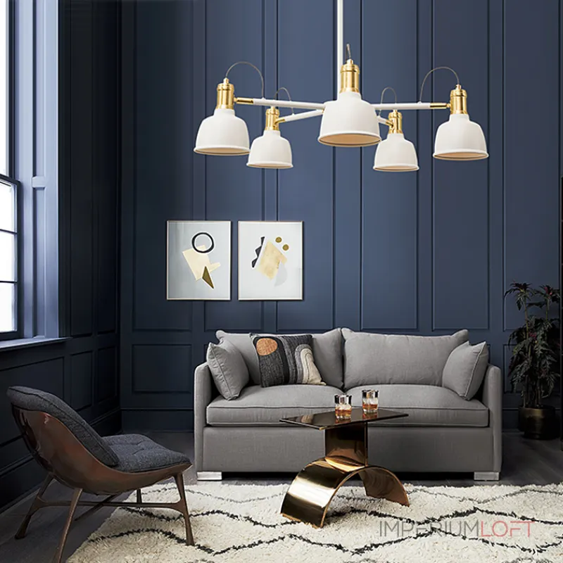 Люстра на штанге VINLAND CH D72 Blue