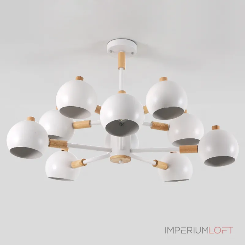 Люстра на штанге SVEN 10 lamps White