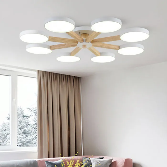Потолочная люстра TURNA 8 Pink от ImperiumLoft