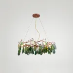 Подвесная люстра AGATE 9 D65 Green от ImperiumLoft