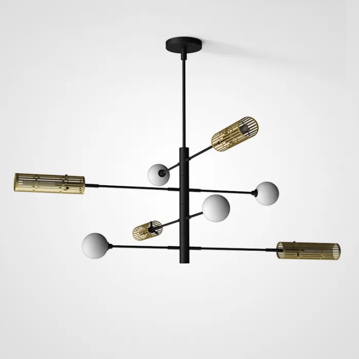 Люстра на штанге SWAY D130 8 lamps от ImperiumLoft