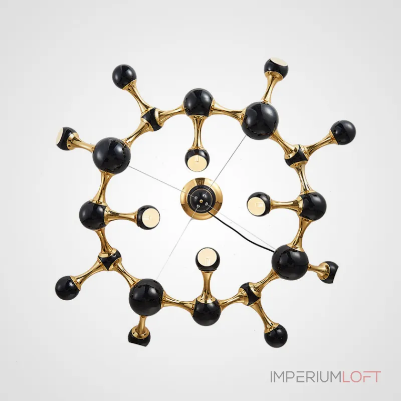 Дизайнерская подвесная люстра ATOMIC ROUND SUSPENSION Black