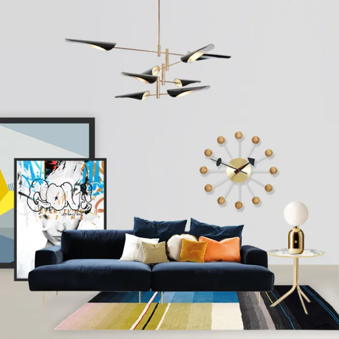 Люстра Cross cable no 407 D125 4 lights Black от ImperiumLoft