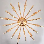 Люстра BRASS AND GLASS LOOP CHANDELIER D60 от ImperiumLoft
