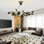 Дизайнерская подвесная люстра ATOMIC ROUND SUSPENSION Black