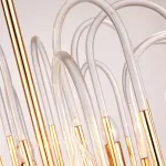 Люстра BRASS AND GLASS LOOP CHANDELIER D60 от ImperiumLoft