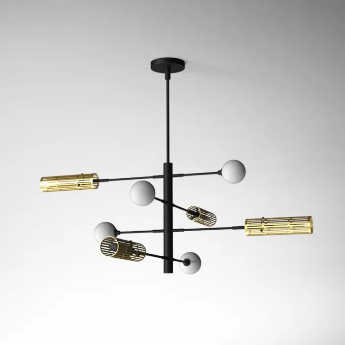 Люстра на штанге SWAY D116 8 lamps от ImperiumLoft