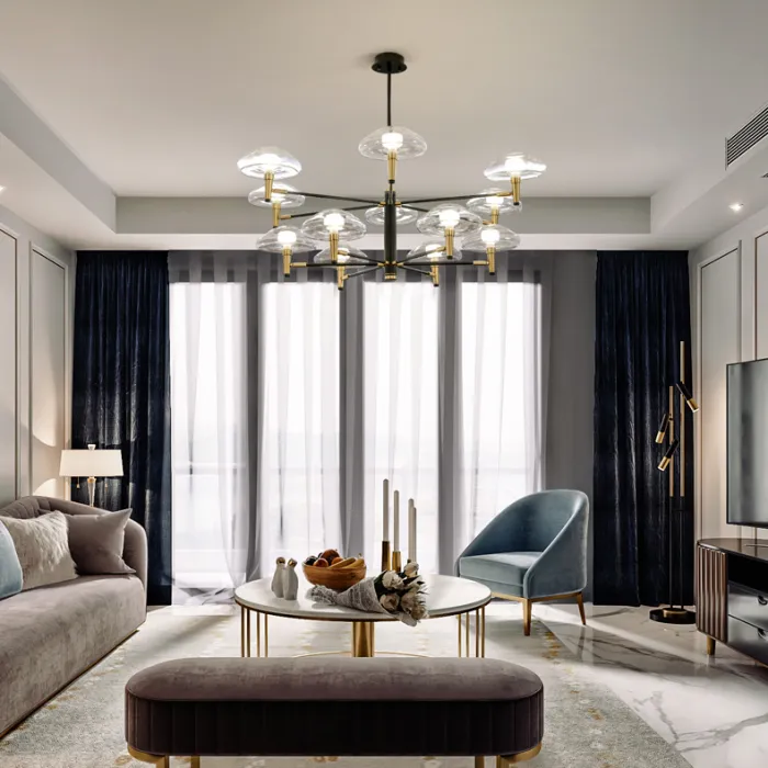 Люстра на штанге MEDUZA D105 от ImperiumLoft