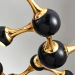 Дизайнерская подвесная люстра ATOMIC ROUND SUSPENSION Black