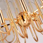 Люстра BRASS AND GLASS LOOP CHANDELIER D60 от ImperiumLoft