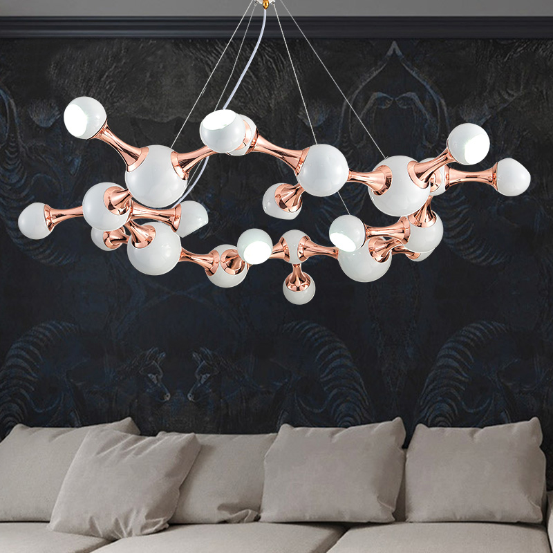 Дизайнерская подвесная люстра ATOMIC ROUND SUSPENSION Black