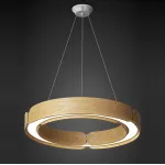 Подвесной кольцевой светильник RANGE 1 D55 Black walnut от ImperiumLoft