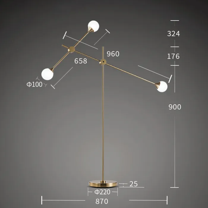 Торшер Bullarum T3 Floor Lamp от ImperiumLoft