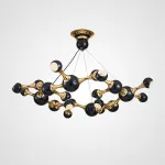Дизайнерская подвесная люстра ATOMIC ROUND SUSPENSION Black