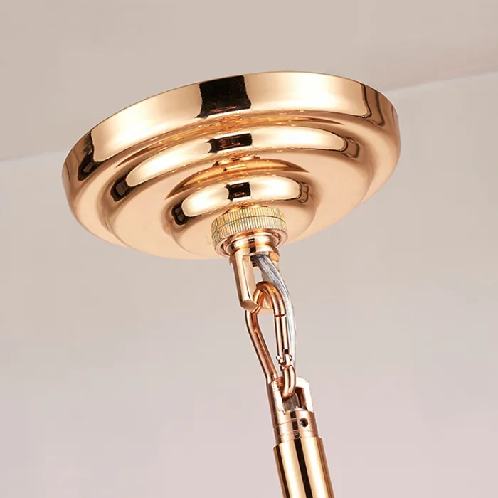 Люстра BRASS AND GLASS LOOP CHANDELIER D60 от ImperiumLoft