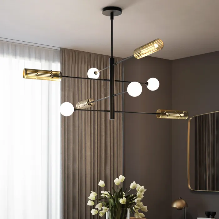 Люстра на штанге SWAY D116 6 lamps от ImperiumLoft