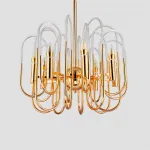 Люстра BRASS AND GLASS LOOP CHANDELIER D60 от ImperiumLoft