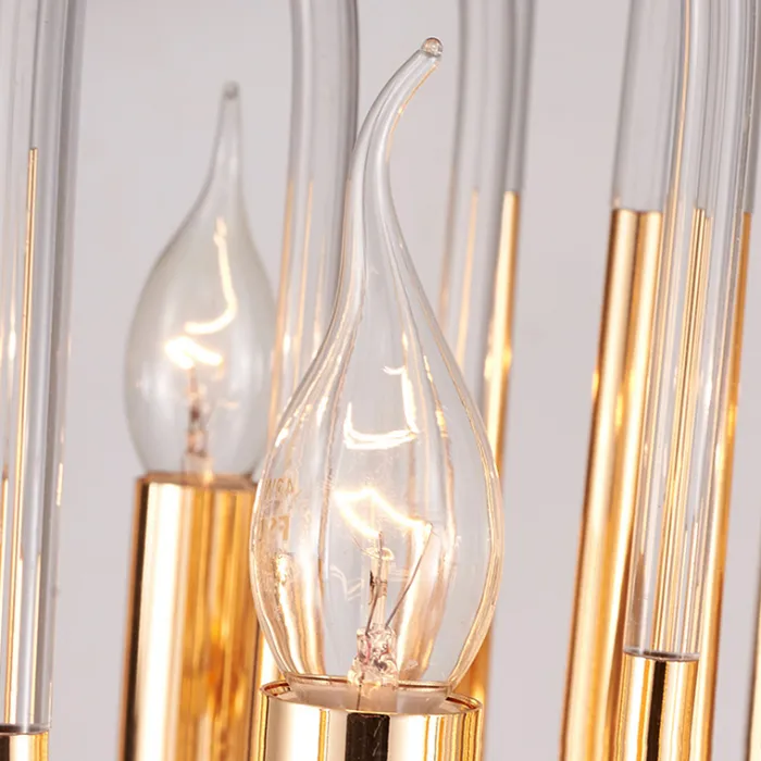 Люстра BRASS AND GLASS LOOP CHANDELIER D60 от ImperiumLoft