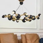 Дизайнерская подвесная люстра ATOMIC ROUND SUSPENSION Black