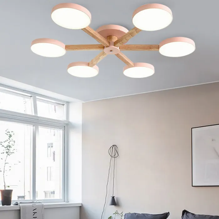 Потолочная люстра TURNA 6 Gray от ImperiumLoft