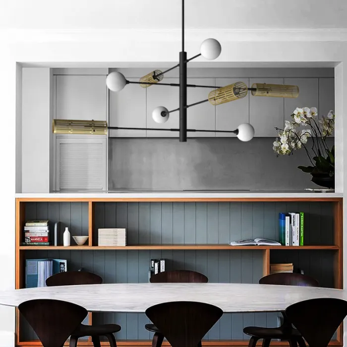 Люстра на штанге SWAY D116 6 lamps от ImperiumLoft