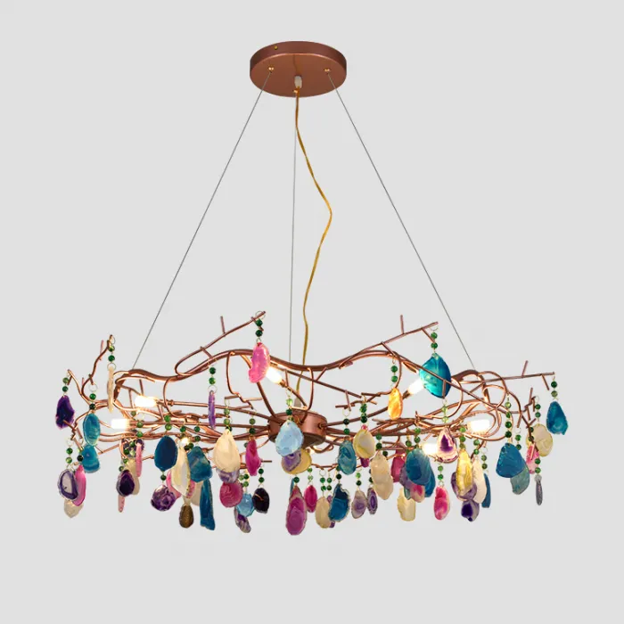 Подвесная люстра AGATE 9 D85 Multicolored от ImperiumLoft