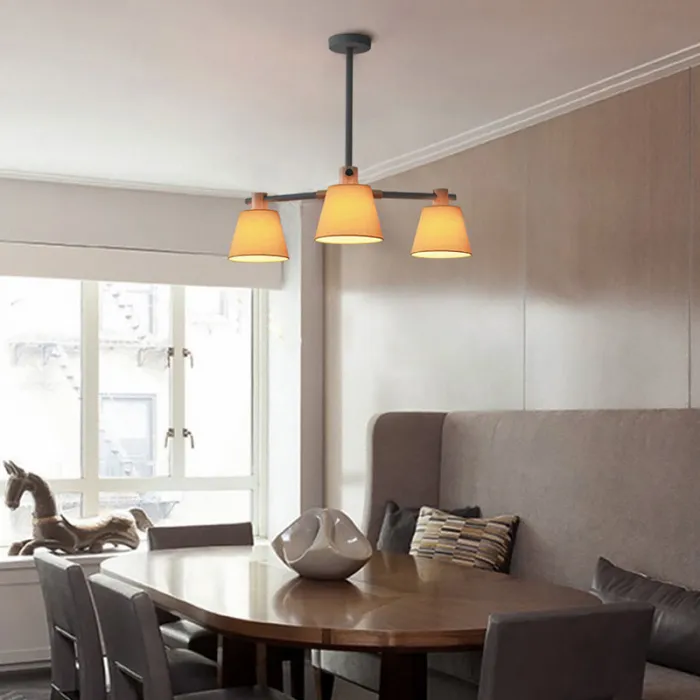 Потолочная люстра на штанге NATURA A YELLOW 8 от ImperiumLoft