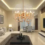 Люстра BRASS AND GLASS LOOP CHANDELIER D60 от ImperiumLoft