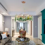 Подвесная люстра AGATE 9 D65 Green от ImperiumLoft