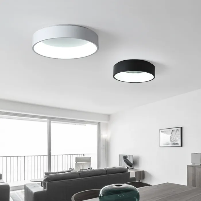 Потолочный светодиодный светильник TRAY D80 Black от ImperiumLoft