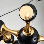 Дизайнерская подвесная люстра ATOMIC ROUND SUSPENSION Black