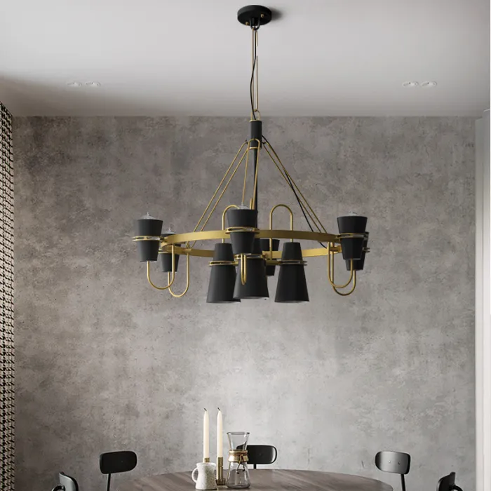Подвесная люстра REINAR B D78 Black от ImperiumLoft