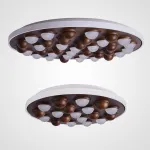 Потолочная люстра PIE D80 White/Dark wood от ImperiumLoft