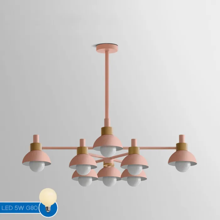 Люстра на штанге FANTA A 8 lights Pink от ImperiumLoft