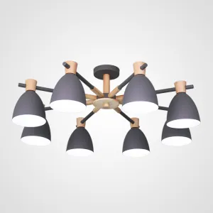 Потолочная люстра FOLKE 8 Gray