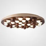 Потолочная люстра PIE D80 White/Dark wood от ImperiumLoft