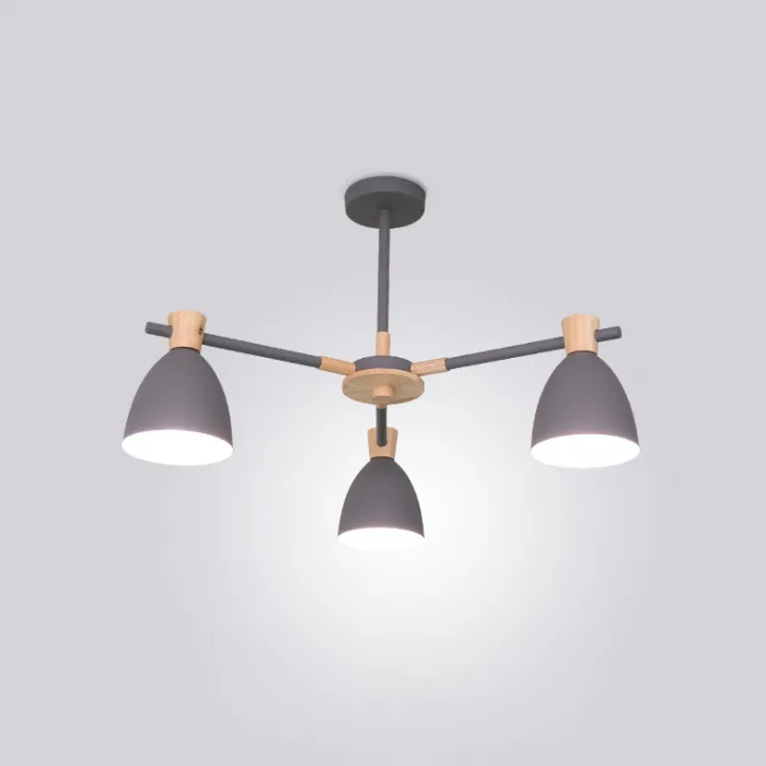 Потолочная люстра FOLKE 3 Gray от ImperiumLoft