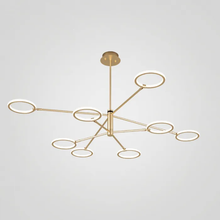 Люстра на штанге RINGLETS D Brass от ImperiumLoft