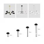 Люстра на штанге LANT D65 4 lamps Black/White от ImperiumLoft