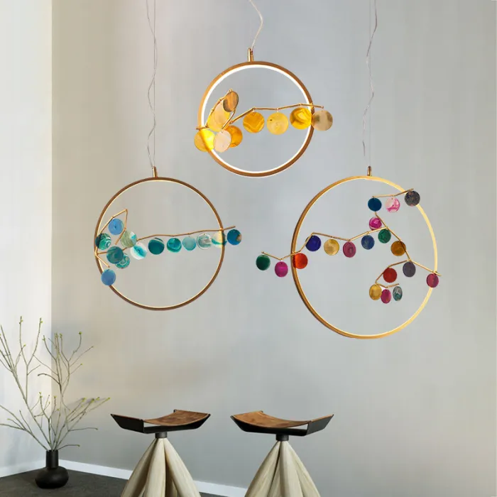 Подвесной светильник Mi round D33 Multicolored от ImperiumLoft