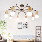 Люстра на штанге LES L3 Black от ImperiumLoft