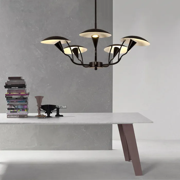 Люстра на штанге SHELT D100 White от ImperiumLoft