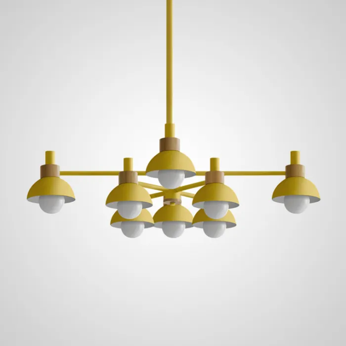 Люстра на штанге FANTA A 8 lights Yellow от ImperiumLoft