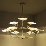 Люстра на штанге SHELT D100 White от ImperiumLoft