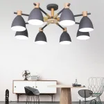 Потолочная люстра FOLKE 8 Gray от ImperiumLoft